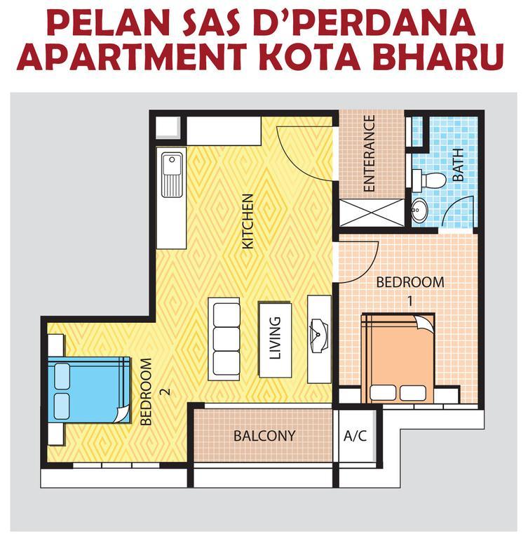 Sas D'Perdana Apartment Kota Bharu Exterior photo